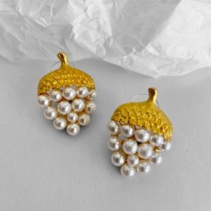 silverlià Retro Vintage Fashion Trends Pearl Earrings